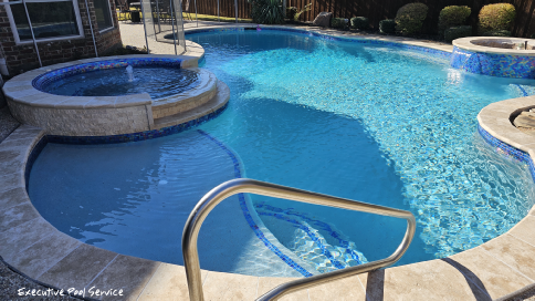 photo of pool remodeling in McKinney, Texas